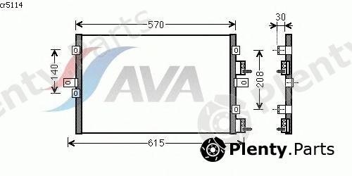  AVA QUALITY COOLING part CR5114 Condenser, air conditioning