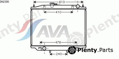  AVA QUALITY COOLING part DN2300 Radiator, engine cooling