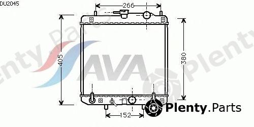  AVA QUALITY COOLING part DU2045 Radiator, engine cooling