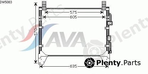  AVA QUALITY COOLING part DW5083 Condenser, air conditioning