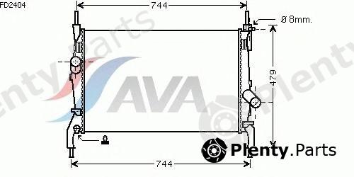  AVA QUALITY COOLING part FD2404 Radiator, engine cooling