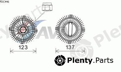  AVA QUALITY COOLING part FDC446 Clutch, radiator fan