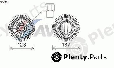  AVA QUALITY COOLING part FDC447 Clutch, radiator fan
