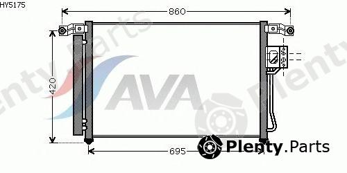  AVA QUALITY COOLING part HY5175 Condenser, air conditioning