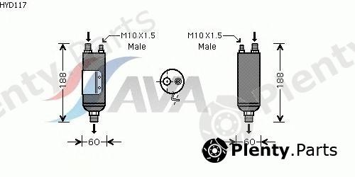  AVA QUALITY COOLING part HYD117 Dryer, air conditioning