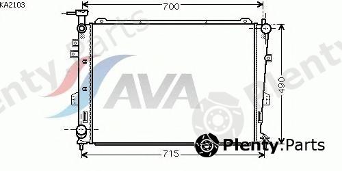  AVA QUALITY COOLING part KA2103 Radiator, engine cooling