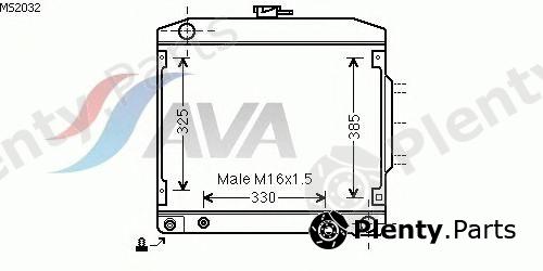  AVA QUALITY COOLING part MS2032 Radiator, engine cooling