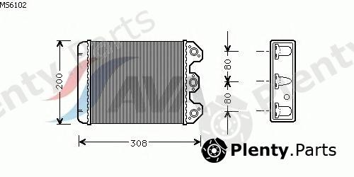  AVA QUALITY COOLING part MS6102 Heat Exchanger, interior heating