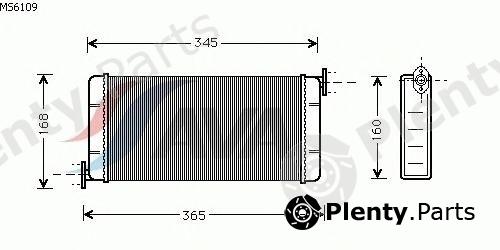  AVA QUALITY COOLING part MS6109 Heat Exchanger, interior heating