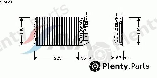  AVA QUALITY COOLING part MSV029 Evaporator, air conditioning