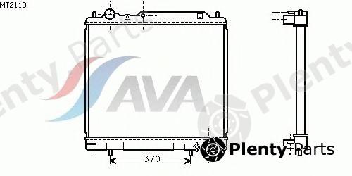  AVA QUALITY COOLING part MT2110 Radiator, engine cooling