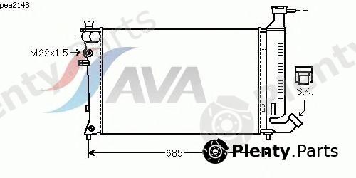  AVA QUALITY COOLING part PEA2148 Radiator, engine cooling