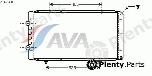  AVA QUALITY COOLING part PEA2268 Radiator, engine cooling