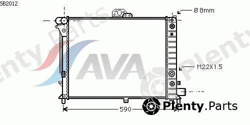  AVA QUALITY COOLING part SB2012 Radiator, engine cooling