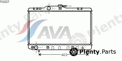  AVA QUALITY COOLING part TO2227 Radiator, engine cooling