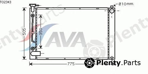  AVA QUALITY COOLING part TO2343 Radiator, engine cooling