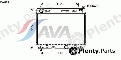  AVA QUALITY COOLING part TO2358 Radiator, engine cooling