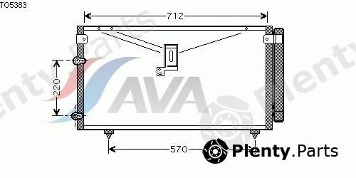  AVA QUALITY COOLING part TO5383 Condenser, air conditioning