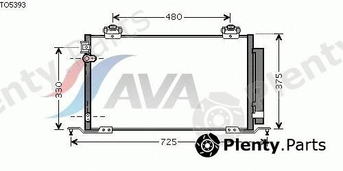  AVA QUALITY COOLING part TO5393 Condenser, air conditioning
