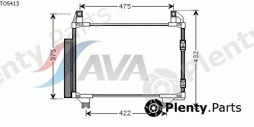  AVA QUALITY COOLING part TO5413 Condenser, air conditioning
