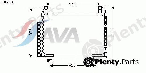  AVA QUALITY COOLING part TOA5404 Condenser, air conditioning