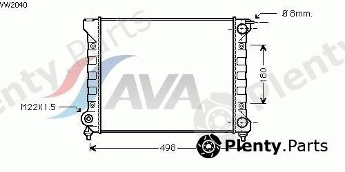  AVA QUALITY COOLING part VW2040 Radiator, engine cooling