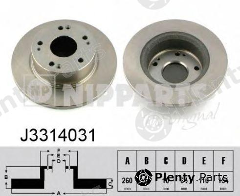  NIPPARTS part J3314031 Brake Disc