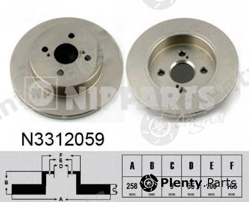  NIPPARTS part N3312059 Brake Disc