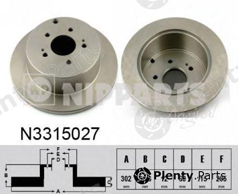 NIPPARTS part N3315027 Brake Disc
