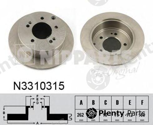  NIPPARTS part N3310315 Brake Disc
