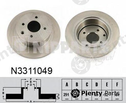  NIPPARTS part N3311049 Brake Disc