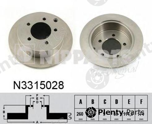  NIPPARTS part N3315028 Brake Disc