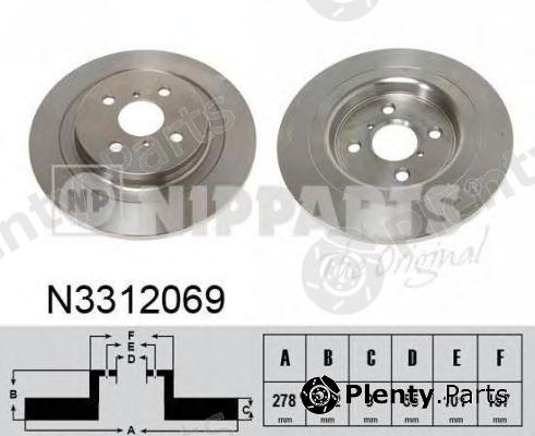  NIPPARTS part N3312069 Brake Disc