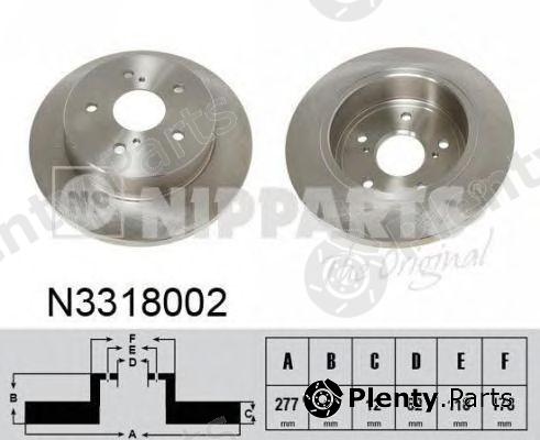  NIPPARTS part N3318002 Brake Disc