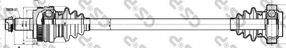  GSP part 205033 Drive Shaft