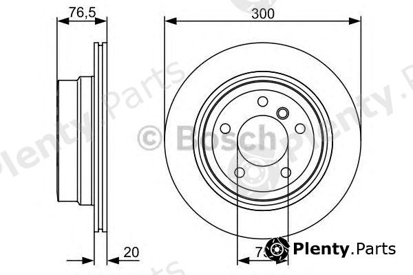  BOSCH part 0986479496 Brake Disc