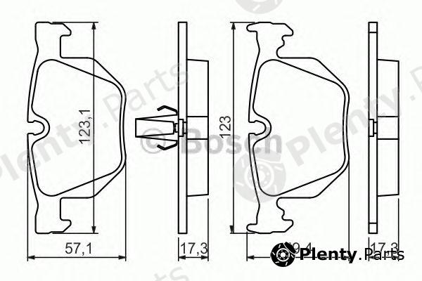  BOSCH part 0986494286 Brake Pad Set, disc brake