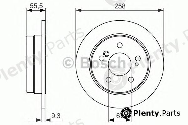  BOSCH part 0986479839 Brake Disc