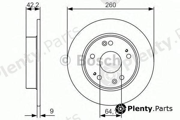  BOSCH part 0986479990 Brake Disc