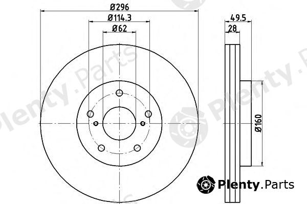  TEXTAR part 92174303 Brake Disc