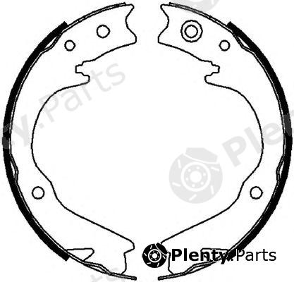 FERODO part FSB4063 Brake Shoe Set, parking brake