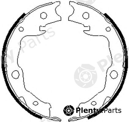  FERODO part FSB4035 Brake Shoe Set, parking brake