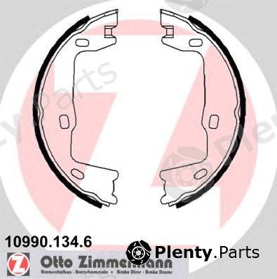  ZIMMERMANN part 10990.134.6 (109901346) Brake Shoe Set, parking brake