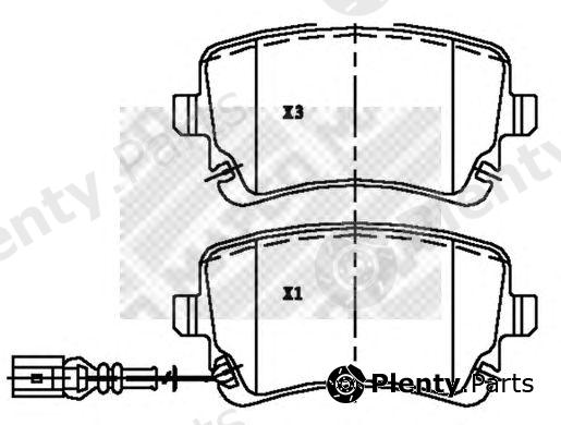  MAPCO part 6793 Brake Pad Set, disc brake