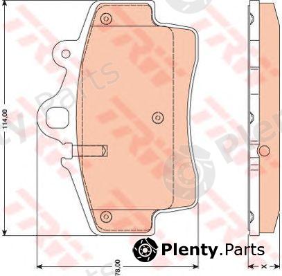  TRW part GDB1756 Brake Pad Set, disc brake