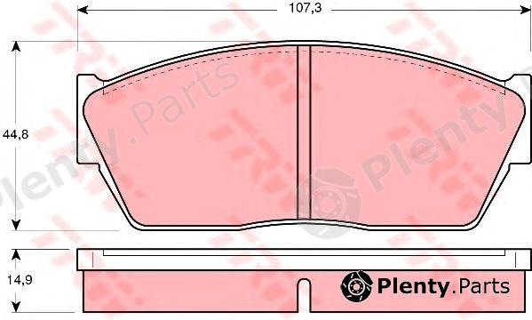 TRW part GDB284 Brake Pad Set, disc brake