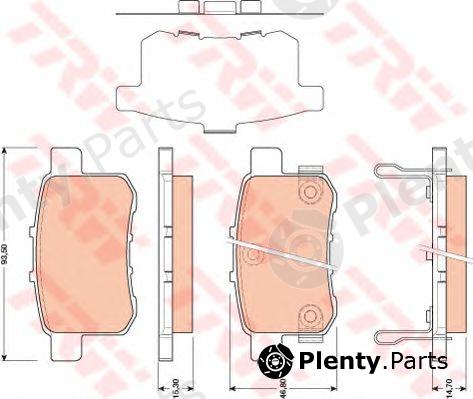  TRW part GDB3482 Brake Pad Set, disc brake