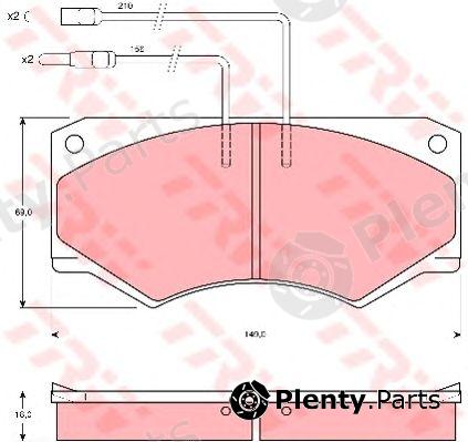  TRW part GDB389 Brake Pad Set, disc brake