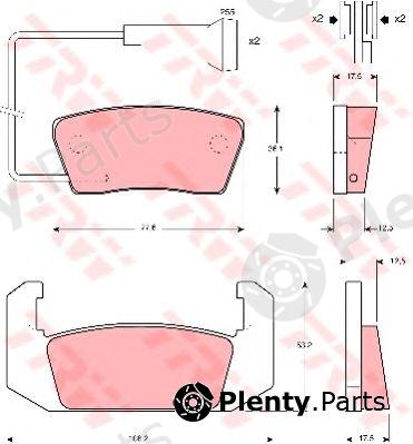  TRW part GDB555 Brake Pad Set, disc brake