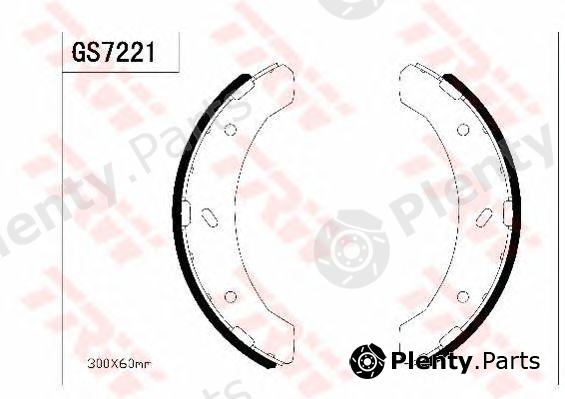  TRW part GS7221 Brake Shoe Set